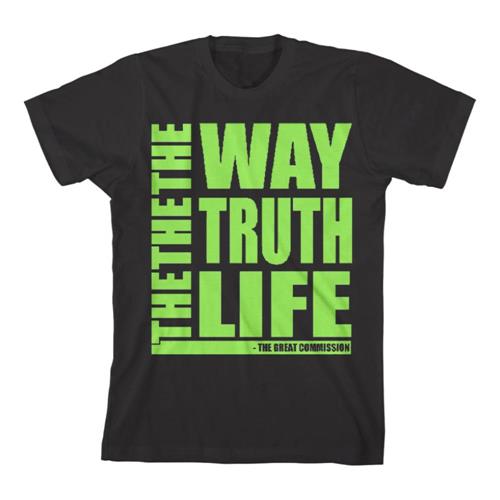 Product image T-Shirt The Great Commission The Way The Truth The Life Black *Sale! Final Print*