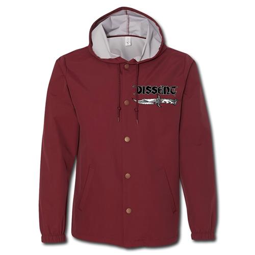Jacket Knife Burgundy Windbreaker by 