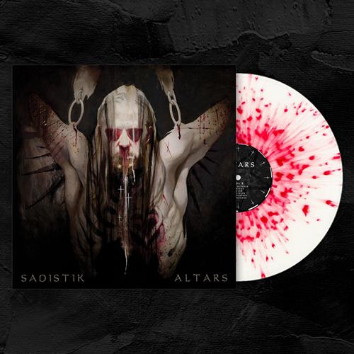 Product image Vinyl LP Sadistik Altars White W/ Red Splatter