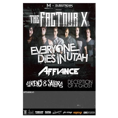 Product image Poster Everyone Dies In Utah The Factour X Tour