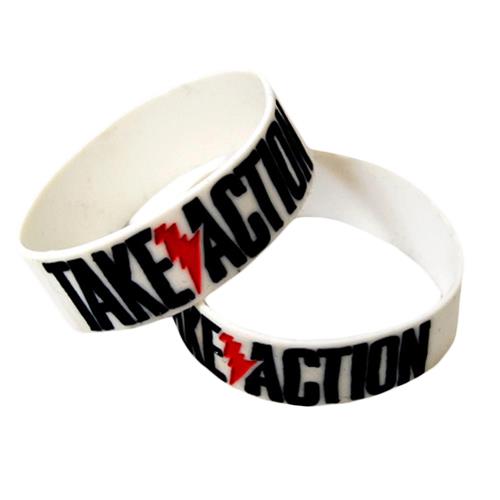 Product image Wristband Take Action Bolt White  