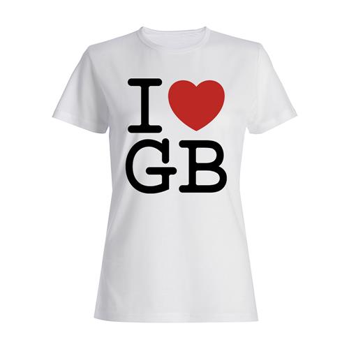 Product image Women's T-Shirt Gorilla Biscuits I Love GB On White Girls Tee