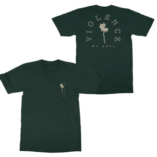 Product image T-Shirt My Epic Violent Flower Forest Green
