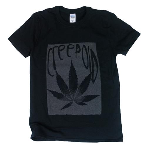 Product image T-Shirt Creepoid Weed Grey On Black