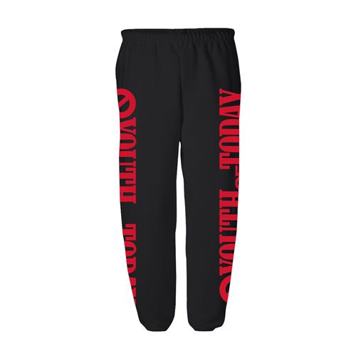 Product image Sweatpants Youth Of Today Red Logo Black