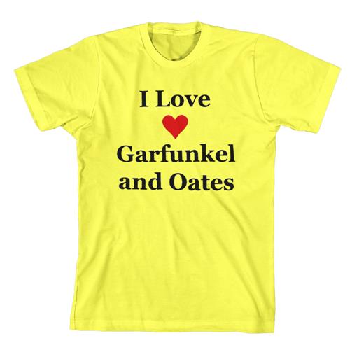 Product image T-Shirt Garfunkel & Oates I <3  Yellow