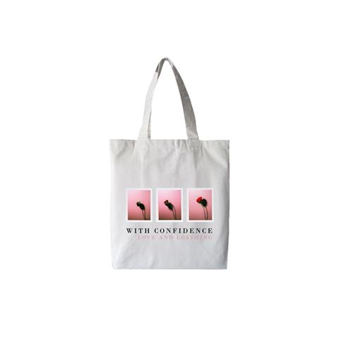 Product image Tote Bag With Confidence Love And Loathing White Canvas