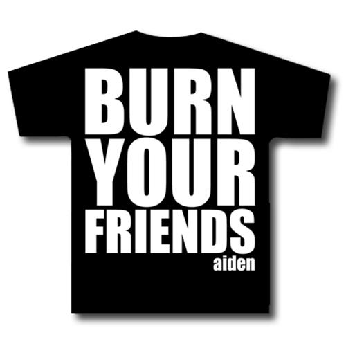 Women's T-Shirt Burn Your Friends Black 