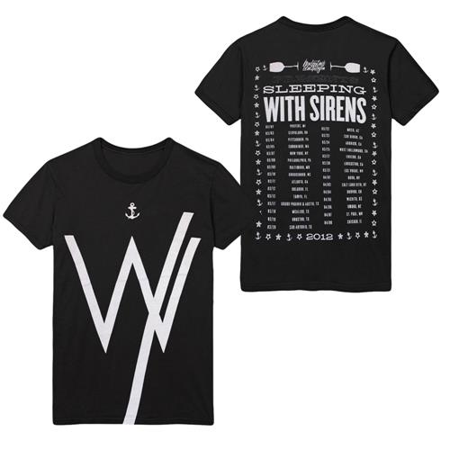 Product image T-Shirt Sleeping With Sirens 2012 Tour Black