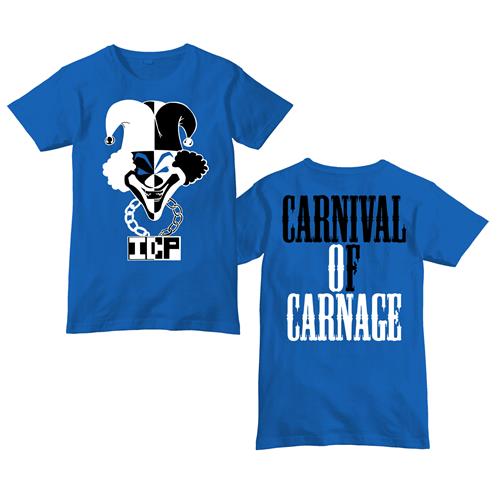 30 Years Carnival Of Carnage White & Black Logo Blue