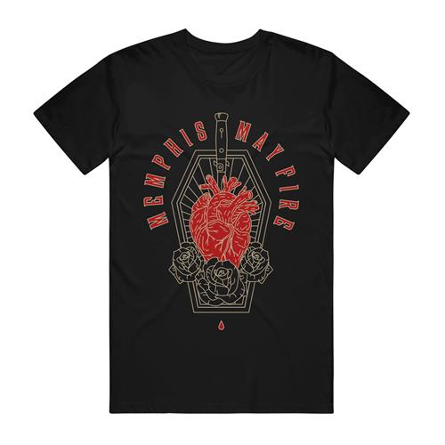 Product image T-Shirt Memphis May Fire Heart Black 