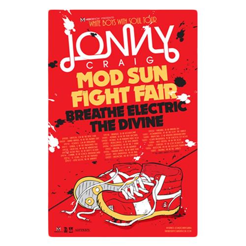 Product image Poster Jonny Craig White Boys With Soul Tour