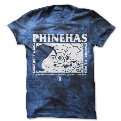 Product image T-Shirt Phinehas Women & Skull Blue Crystal Custom Dyed