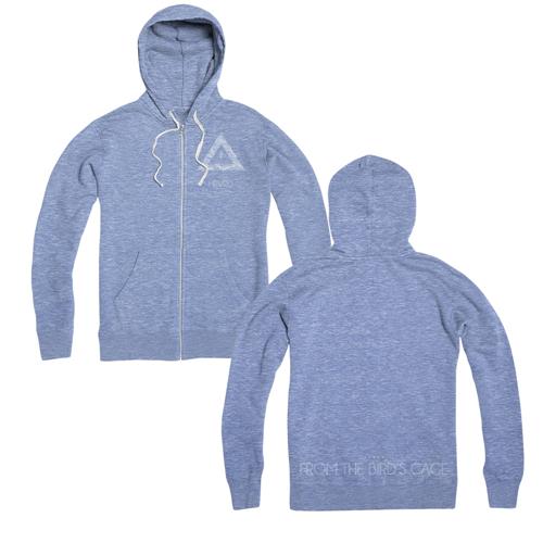 HRVRD - Logo Blue Zip-up Sweatshirt