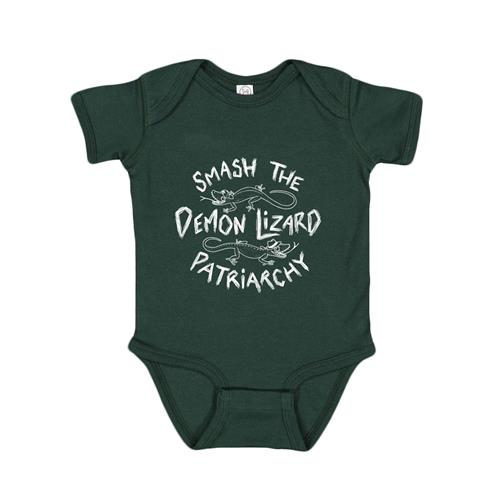 Product image Onesie Buffering the Vampire Slayer Smash Lizard Forest Green