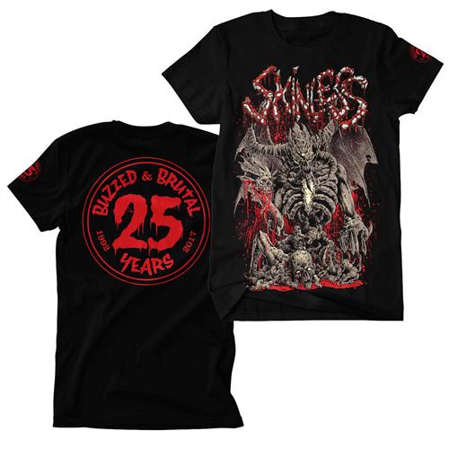 T-Shirt 25 Years Black by Skinless : MerchNow - Your Favorite Band ...