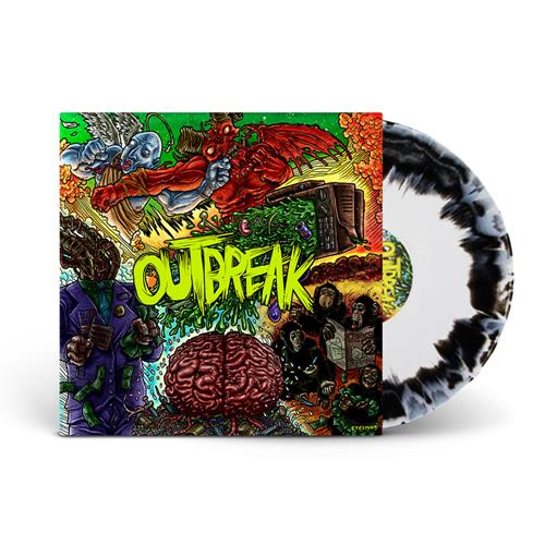 Product image Vinyl LP Outbreak Self-Titled Black/White Swirl LP