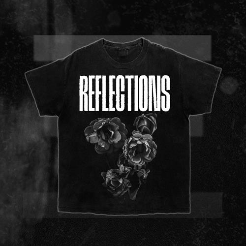 Product image T-Shirt Reflections Dying Roses Black