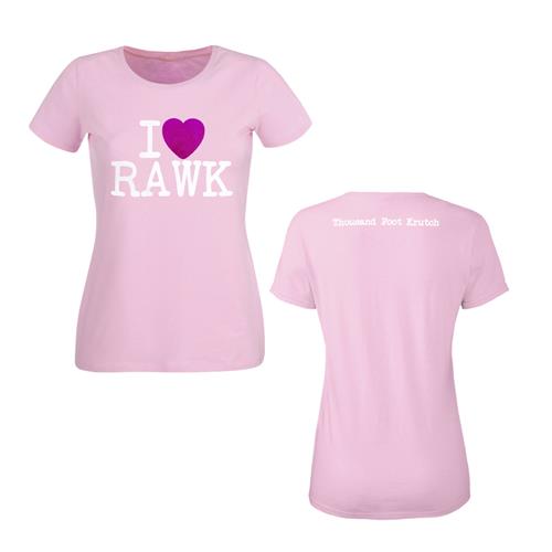 I Heart Rawk Pink Girl's T-Shirt