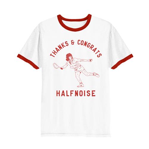 Product image Ringer T-Shirt Halfnoise Tennis White/Red