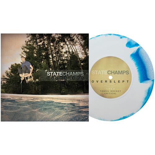 Product image Vinyl LP State Champs Overslept White / Aqua Blue Aside/Bside Vinyl 7