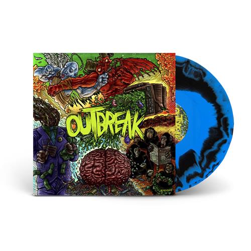 Product image Vinyl LP Outbreak Self-Titled Black/Blue Swirl LP