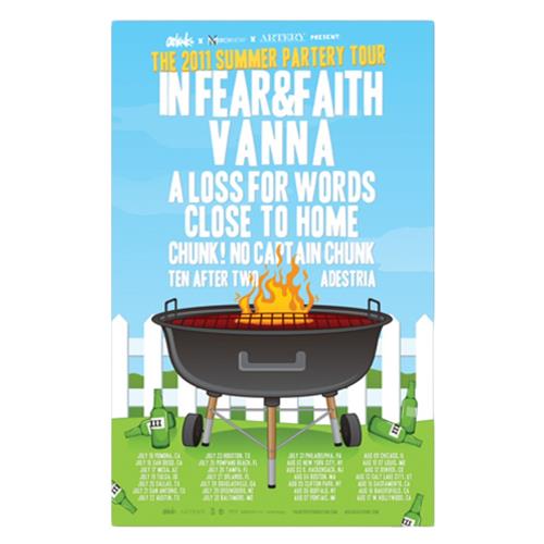 Product image Poster In Fear And Faith Summer Partery Tour 2011