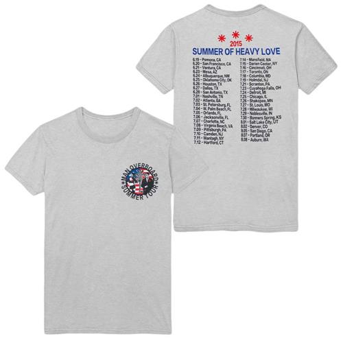 Product image T-Shirt Man Overboard 2015 Summer Tour Heather Grey