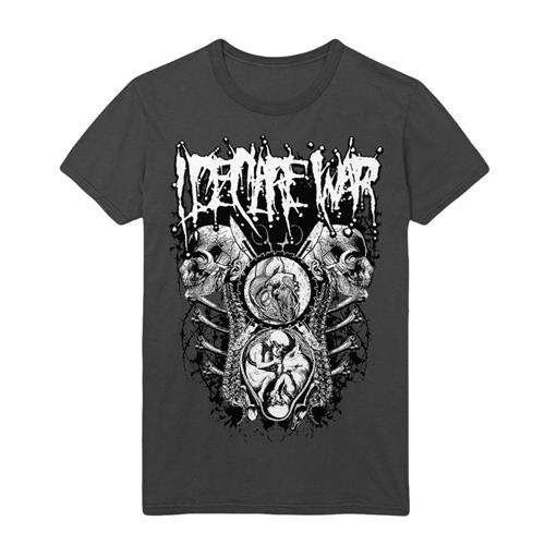 Product image T-Shirt I Declare War Fetuses & Skeletons Charcoal