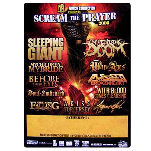 Product image Poster Facedown Records Scream The Prayer '08
