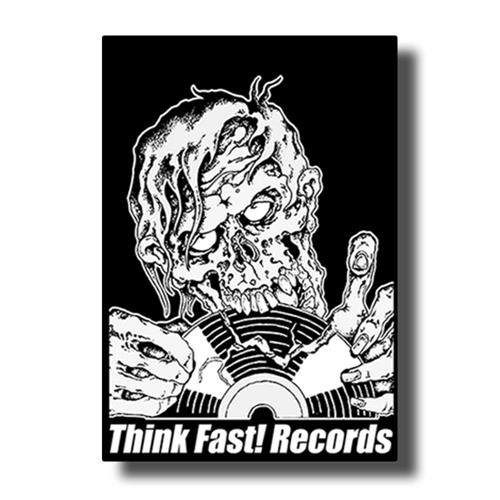 Product image Sticker Think Fast! Records Zombie Black Sticker