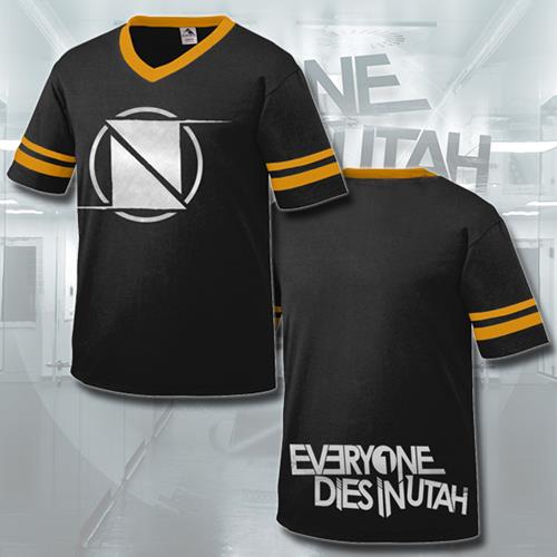 Product image T-Shirt Everyone Dies In Utah Neutral Ground Logo Black/Gold Stripes T-Shirt