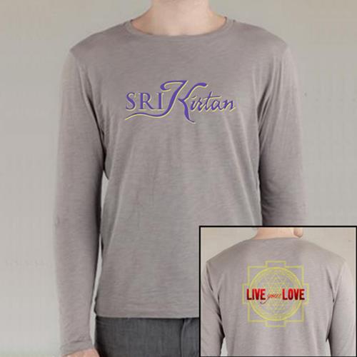 Product image Long Sleeve Shirt SRI Kirtan Live Your Love Gray