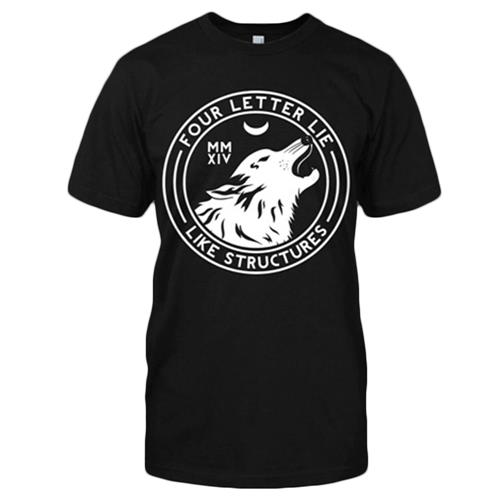 Product image T-Shirt Four Letter Lie Wolf Black T-Shirt