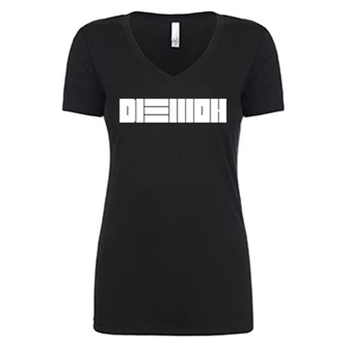 DIEMON Black Womens T-Shirt