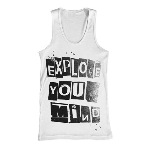 Explore Your Mind White Tank Top