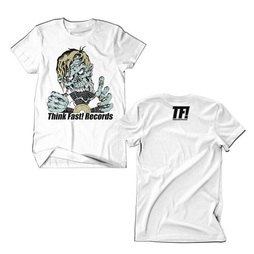 Product image T-Shirt Think Fast! Records Zombie White