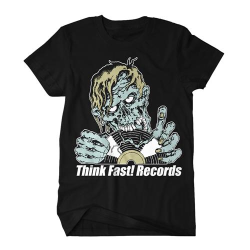 Product image T-Shirt Think Fast! Records Zombie Black