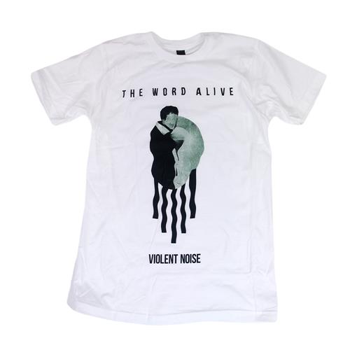 Product image T-Shirt The Word Alive Violent Noise Album Artwork White