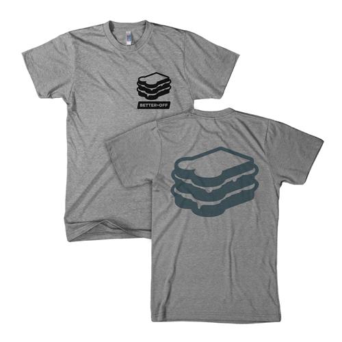 Product image T-Shirt Better Off Peanut Butter And Jelly Sandwich Grey