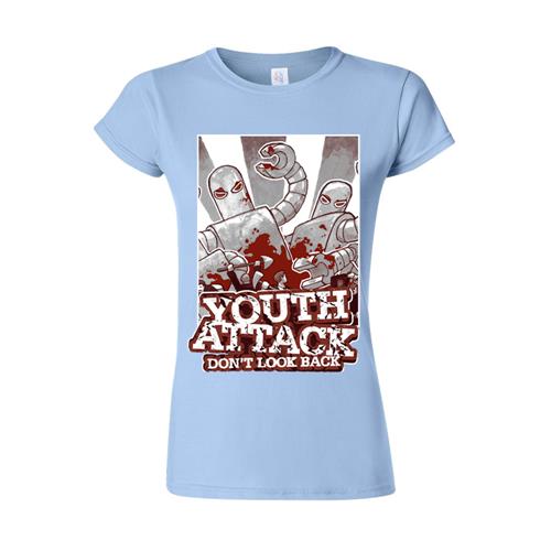 Product image Women's T-Shirt Youth Attack Don't Look Back Blue