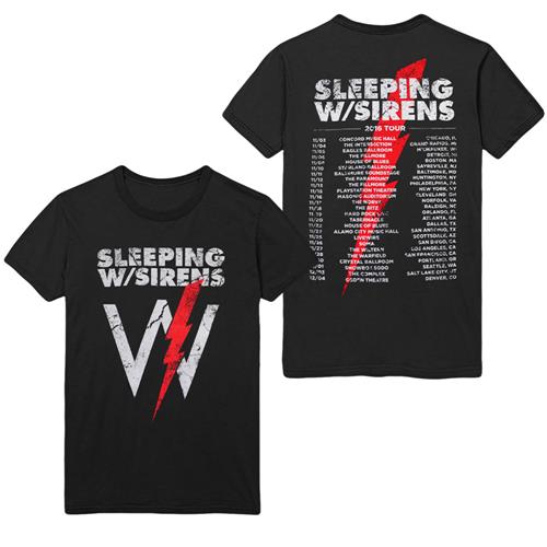 Product image T-Shirt Sleeping With Sirens 2016 Tour Black 