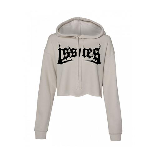 Product image Pullover Issues Death Metal Logo Heather Dust Cropped