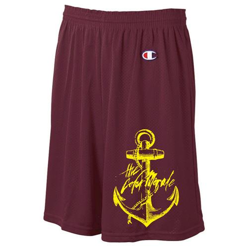 Gold Anchor On Maroon