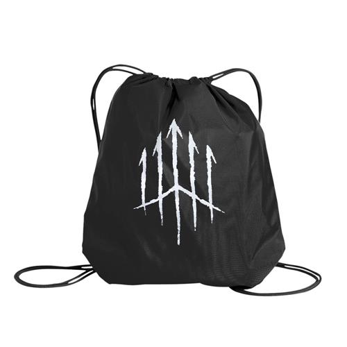 Logo Black Cinch Bag