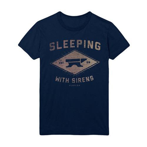 Product image T-Shirt Sleeping With Sirens Anvil  Navy Blue