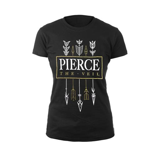 Arrows Black Girl's T-Shirt 