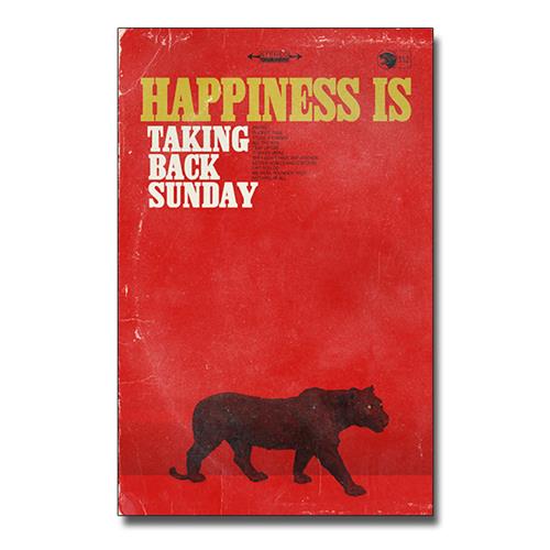 Product image Poster with Tube Taking Back Sunday Happiness Is 12.5x19