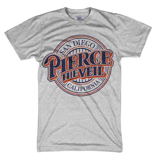 Product image T-Shirt Pierce The Veil Baseball Logo Heather Gray