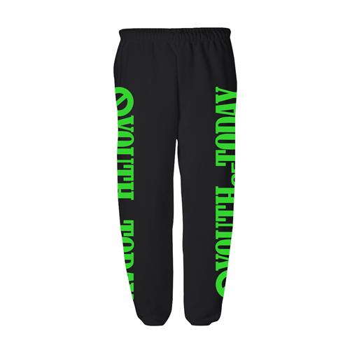 Product image Sweatpants Youth Of Today Green Logo Black